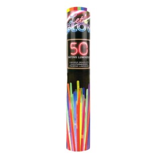 50 bracelets lumineux fluo néon assortis 2
