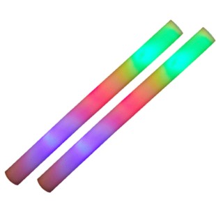 2 bâtons lumineux multicolore fluo LED
