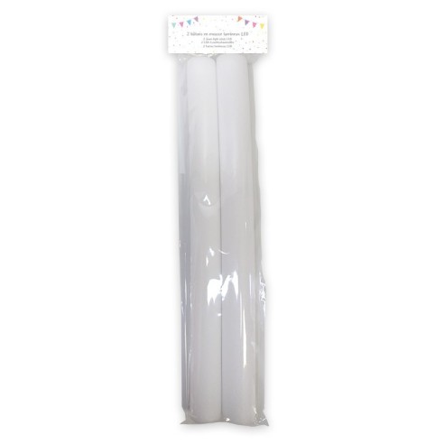 2 bâtons lumineux multicolore fluo LED