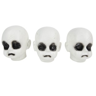 3 têtes de poupées maudites
