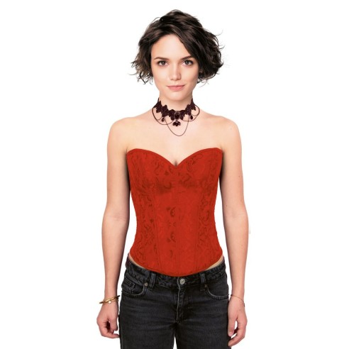 Corset femme rouge