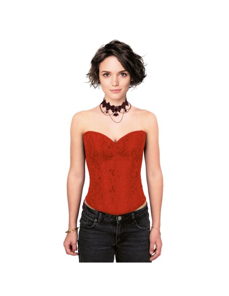 Corset femme rouge