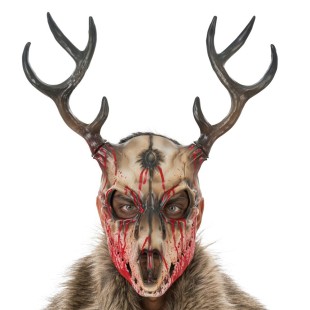 Masque ensanglanté avec cornes