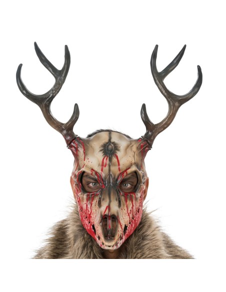 Masque ensanglanté avec cornes