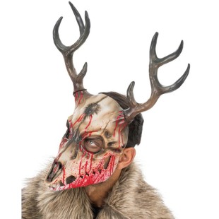 Masque ensanglanté avec cornes 2