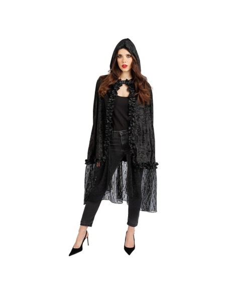 Cape velours et dentelle noire