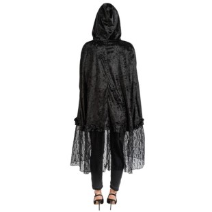 Cape velours et dentelle noire 2
