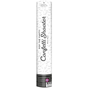 Canon à confettis blancs 40cm