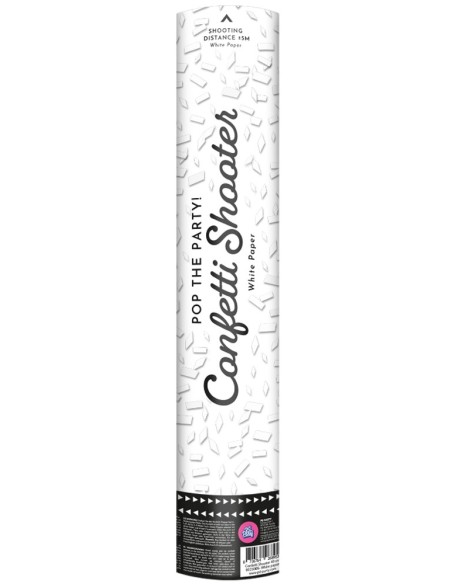 Canon à confettis blancs 40cm