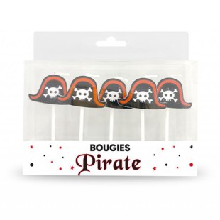 5 bougies chapeau de pirate