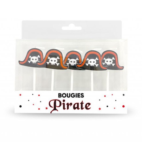 5 bougies chapeau de pirate