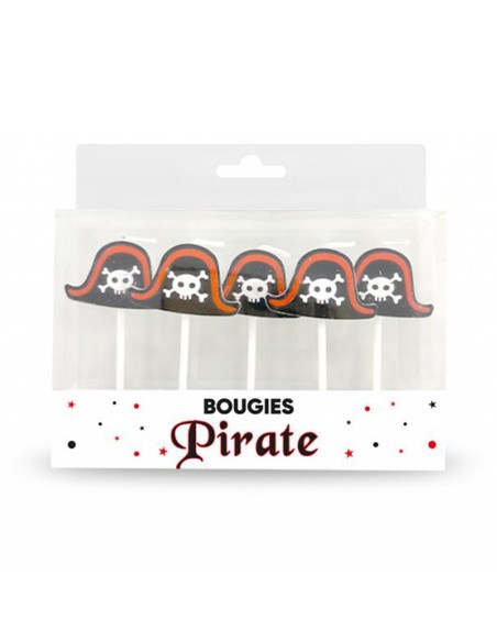 5 bougies chapeau de pirate