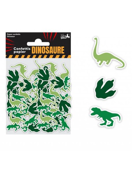 Confettis de table thème dinosaure