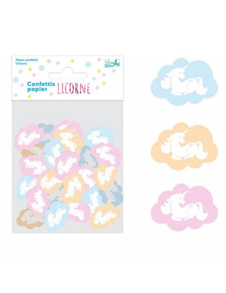 Confettis de table thème licorne
