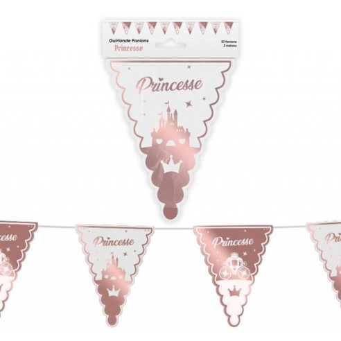 Guirlande fanions princesse 3m