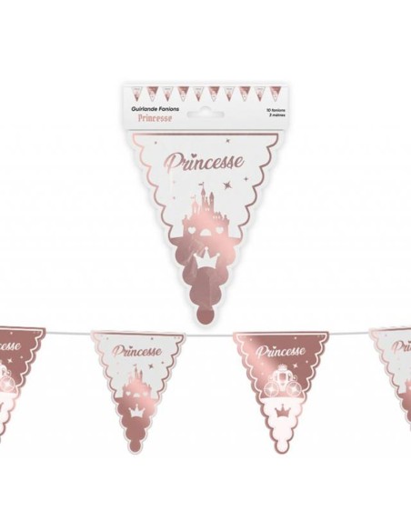 Guirlande fanions princesse 3m