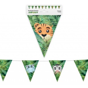 Guirlande fanions animaux 3m