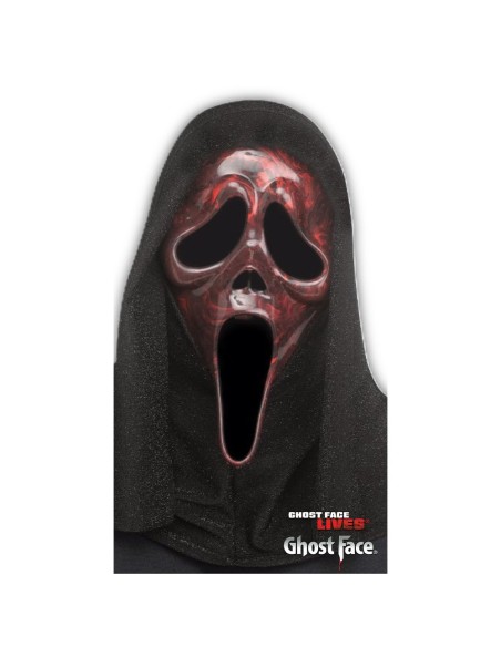 Masque Ghost Face red marble