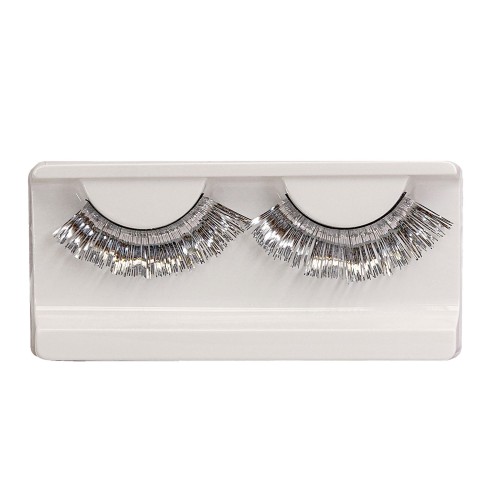 Faux cils argent métallisés