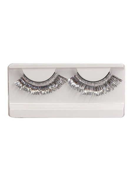 Faux cils argent métallisés