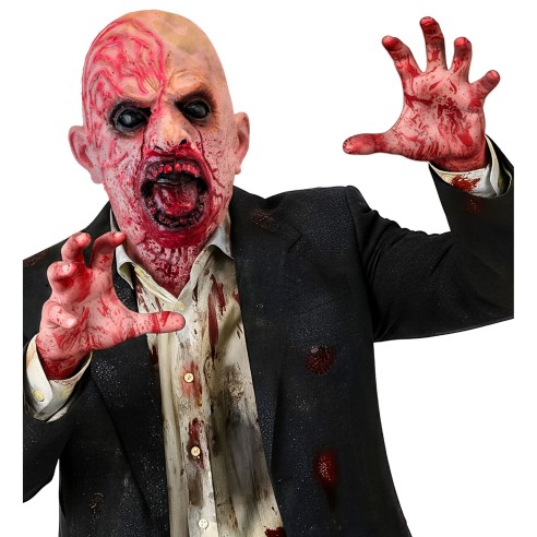 Masque tête de zombie latex intégral