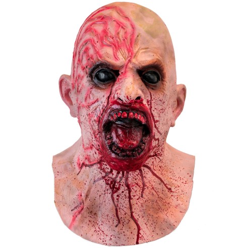 Masque tête de zombie latex intégral