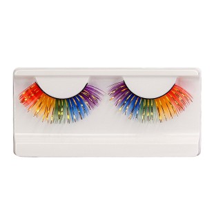 Faux cils arc-en-ciel multicolore 2