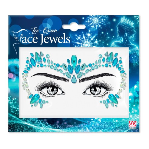 Strass visage maquillage reine des glaces