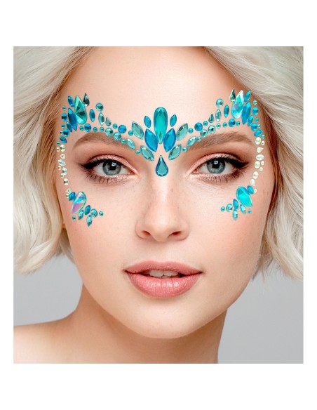 Strass visage maquillage reine des glaces