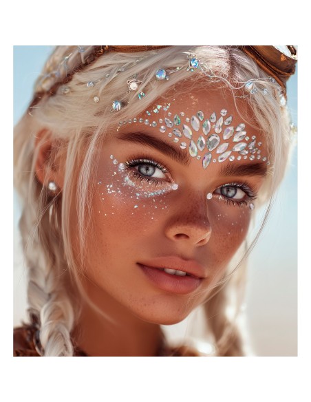 Strass visage maquillage festival