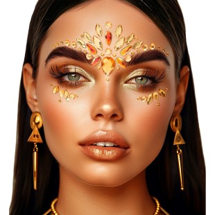 Strass visage brillant festival