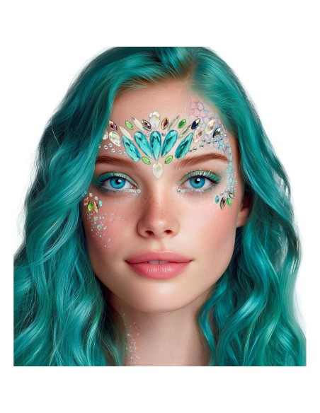 Strass visage brillant sirène