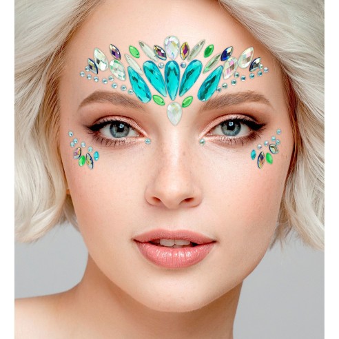 Strass visage brillant sirène