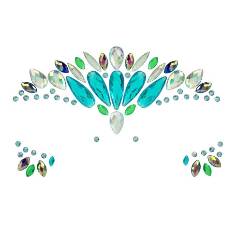 Strass visage brillant sirène