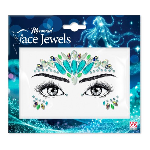 Strass visage brillant sirène