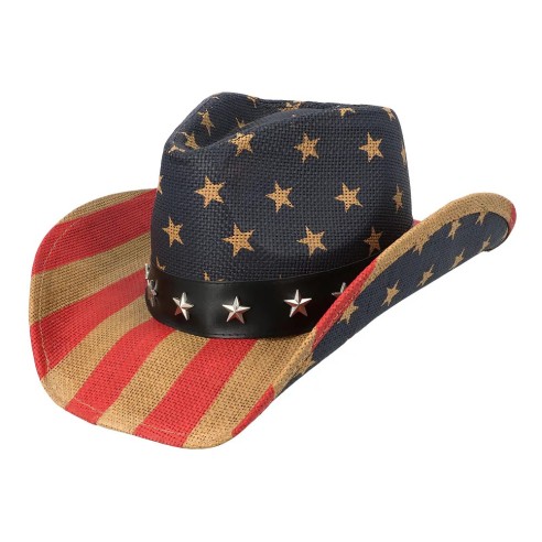 Chapeau cow-boy drapeau USA