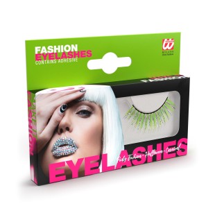 Faux cils verts hologramme 2