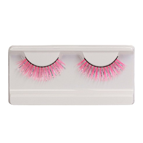Faux cils roses hologramme