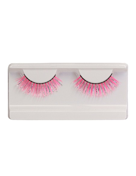 Faux cils roses hologramme