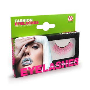 Faux cils roses hologramme 2