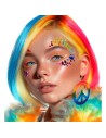Strass multicolore reine de la pride