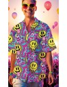 Chemise smiley acid psychédélique