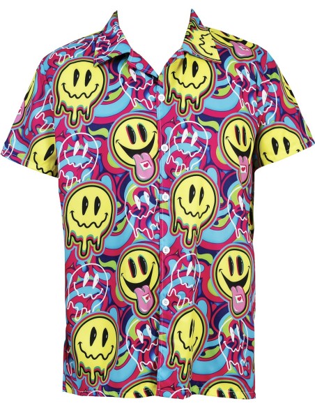 Chemise smiley acid psychédélique