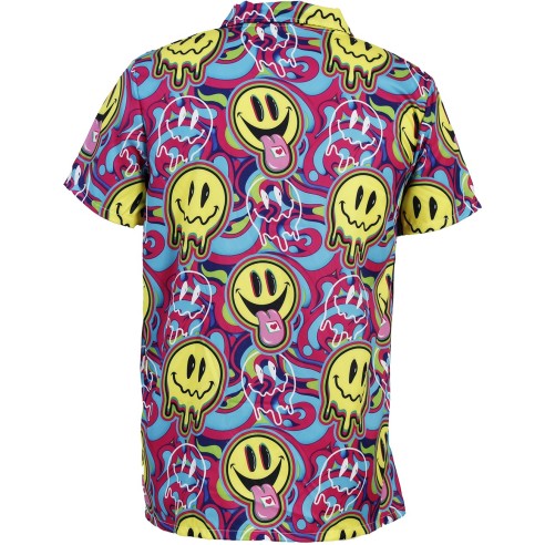 Chemise smiley acid psychédélique