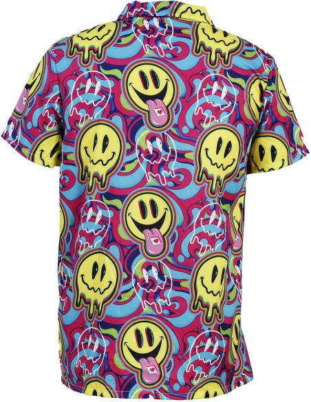 Chemise smiley acid psychédélique