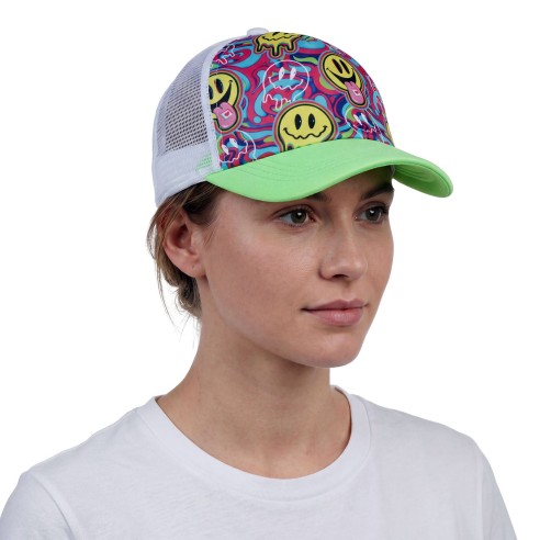 Casquette smiley acid