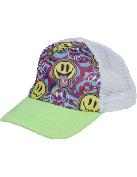 Casquette smiley acid