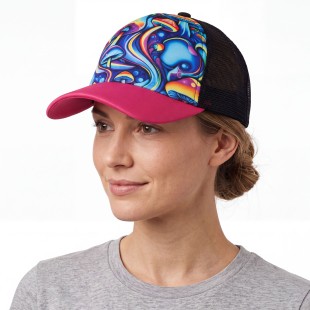 Casquette champignons psychédéliques