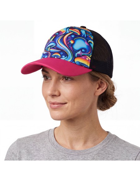 Casquette champignons psychédéliques