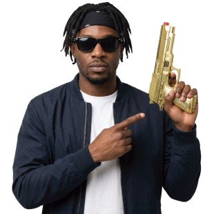 Faux pistolet or
